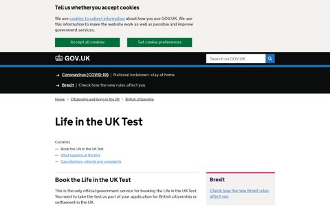 Life in the UK Test - GOV.UK
