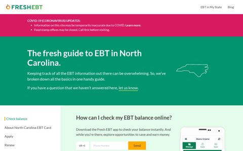 The Fresh Guide to EBT in North Carolina | Fresh EBT