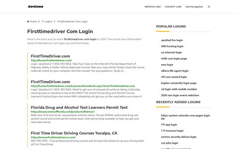 Firsttimedriver Com Login ❤️ One Click Access - iLoveLogin