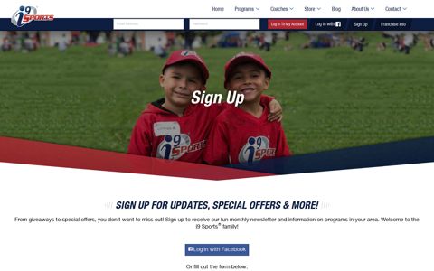 Sign Up - i9 Sports®
