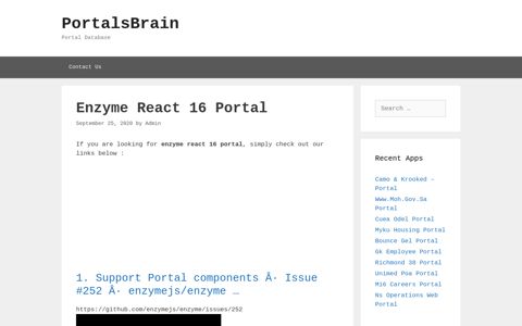 Enzyme React 16 - Support Portal Components Â· Issue #252 Â ...
