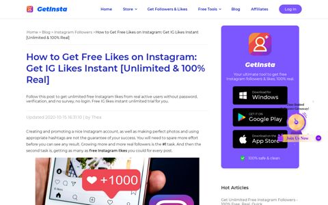 Get Free IG Likes: 100% Real & Instant [Infinite Growth]