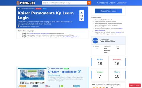 Kaiser Permanente Kp Learn Login - Portal-DB.live