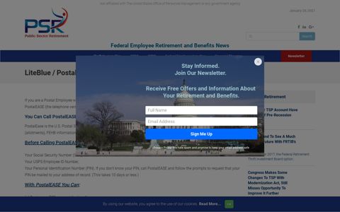 LiteBlue / PostalEASE - Federal Retirement News