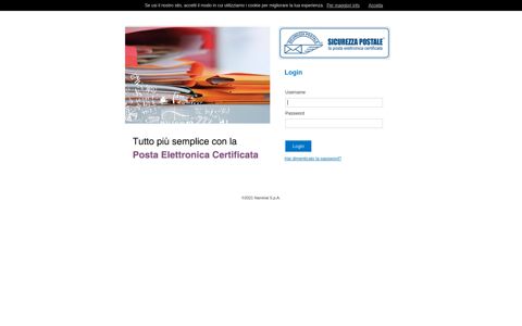 Webmail PEC - Sicurezza Postale