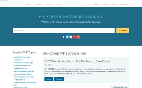Geo group wfts kronos net | WAPZ.NET
