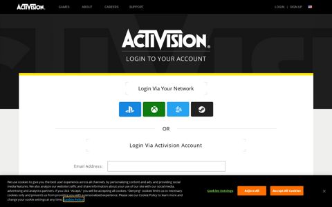 Log in - Activision® - Activision Account