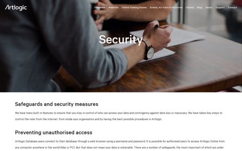 Security | Artlogic