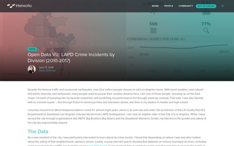 Open Data Viz: LAPD Crime Incidents by Division (2010-2017 ...
