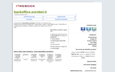 backoffice.eurobet.it-Eurobet - BackOffice Login - itwebook.com