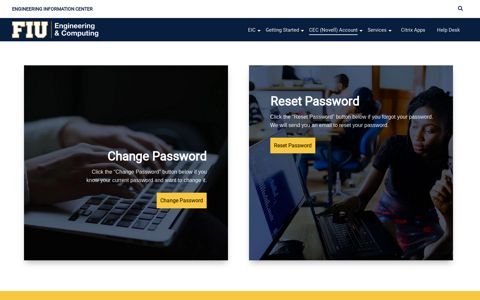 Change Network Password - Engineering Information Center