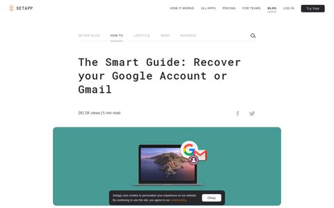 Google Account Recovery Guide - Setapp