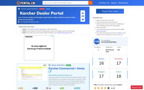 Karcher Dealer Portal