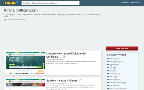 Kirana College Login - Loginii.com