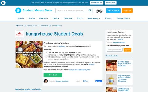 Hungryhouse Student Discount | Promo Codes | Student ...