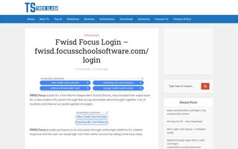 Fwisd Focus Login - fwisd.focusschoolsoftware.com/login ...