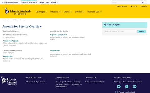 Account Self Service Overview | Liberty Mutual