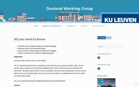 All you need to know – Doctoral Working Group