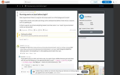 Running startx on boot before login? : archlinux - Reddit