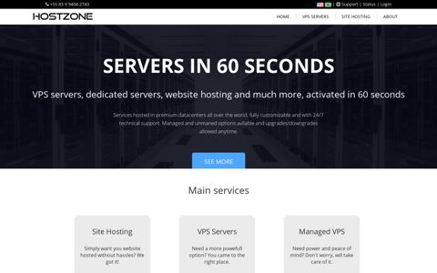 Hostzone | VPS servers, Website hostin, dedicated servers ...