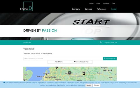 Jobs Overview - Formel D