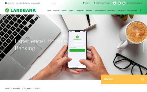 eMDS - Land Bank of the Philippines | e-Banking