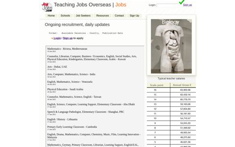 Current Teaching and Leadership Vacancies, up-to-date