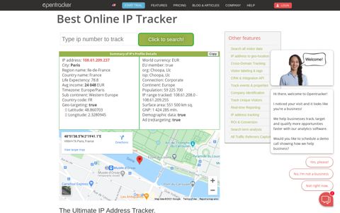 Best IP tracker to identify IP addresses easily - by Opentracker