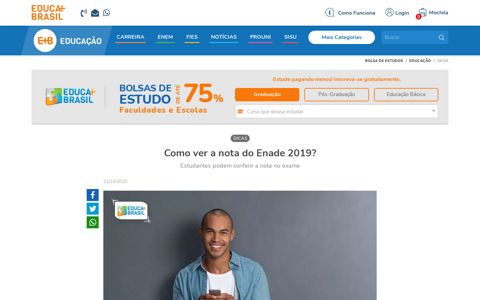 Como ver a nota do Enade 2019? | Educa Mais Brasil