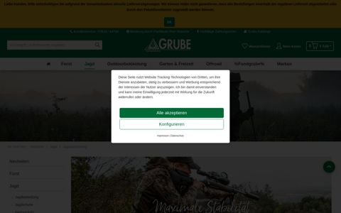 Jagdausrüstung & Jagdzubehör online kaufen | Grube AT