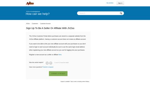 Sign up to be a Seller or Affiliate with JVZoo – JVZoo
