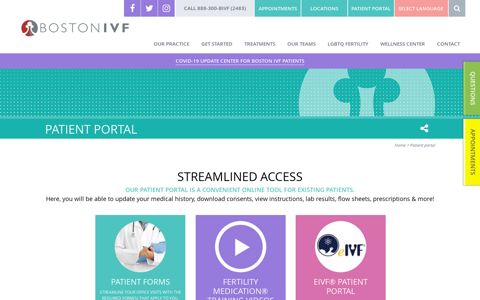 Boston IVF Patient Portal