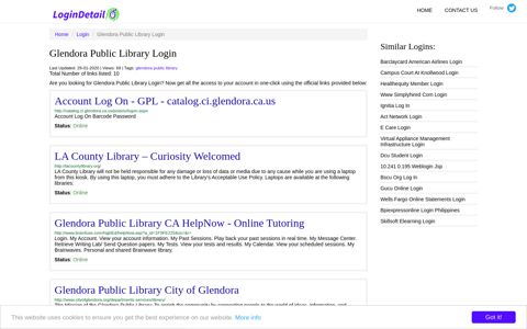 Glendora Public Library Login Account Log On - GPL - catalog.ci ...