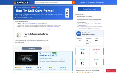 Eon Tv Self Care Portal