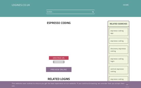 Espresso Coding - General Information about Login