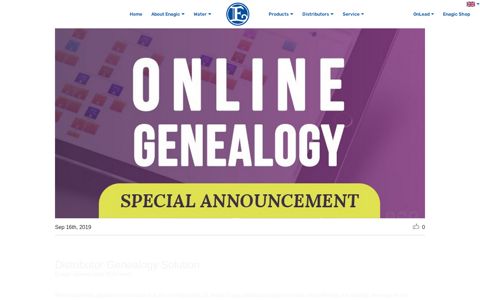Distributor Genealogy Solution - Enagic EU