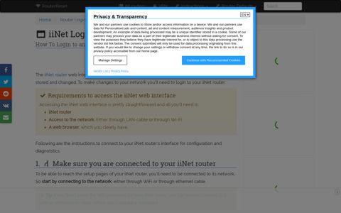 How To Login to an iiNet Router And Access The Setup Page ...