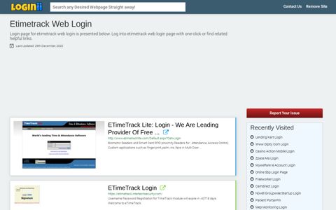 Etimetrack Web Login - Loginii.com