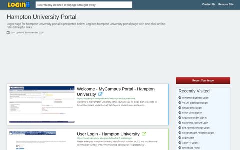 Hampton University Portal - Loginii.com
