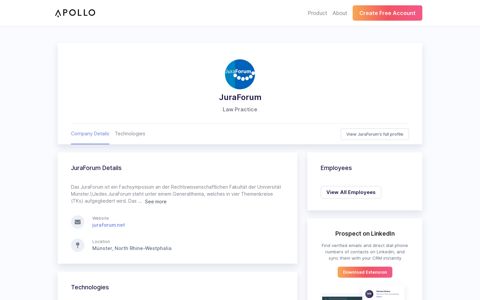JuraForum - Overview, Competitors, and Employees | Apollo.io