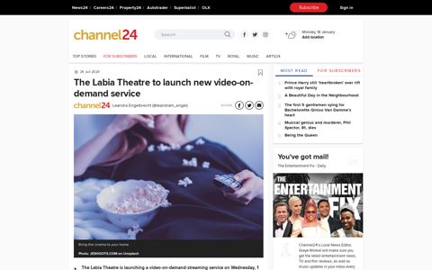 The Labia Theatre to launch new video-on-demand service ...