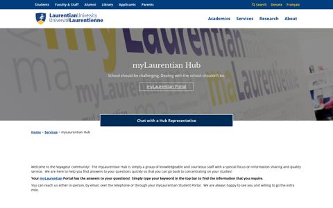 myLaurentian Hub - Laurentian University