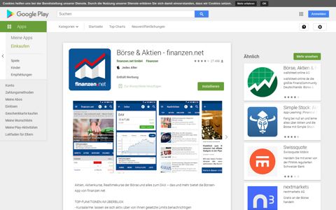 Börse & Aktien - finanzen.net – Apps bei Google Play