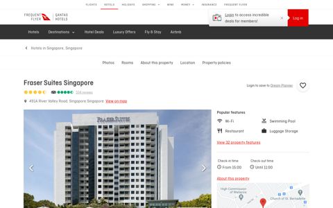 Fraser Suites Singapore | Qantas Hotels
