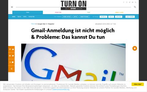 Gmail-Anmeldung nicht möglich: Das kannst Du tun - TURN ON