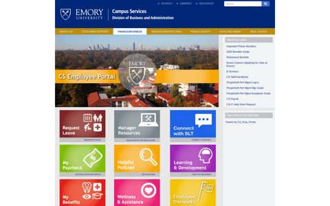 Employee Portal - Campus Services - Emory University