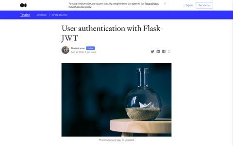 User authentication with Flask-JWT | by Martín Lamas | Trabe ...