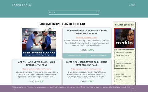 habib metropolitan bank login - General Information about Login