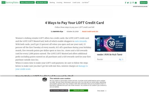 4 Ways to Pay Your LOFT Credit Card | GOBankingRates