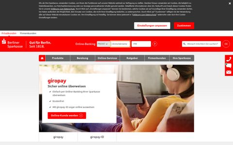 giropay - Sicher online überweisen - Berliner Sparkasse